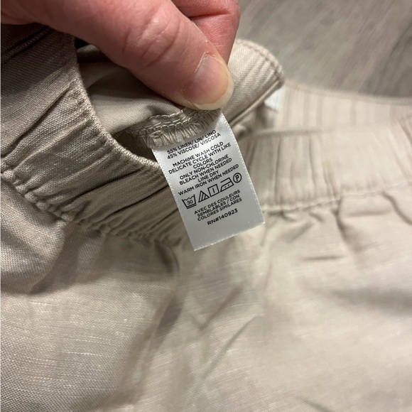 Women's LOFT Pull On Straight Pants Linen Blend- Size Small- New With Tags - Picture 4 of 6